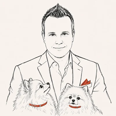 Illustrated portrait of Robert Kolar