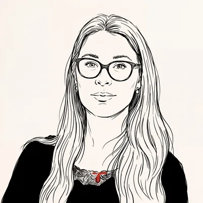 Illustrated portrait of Chantal Leprêtre